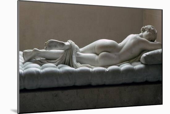 Statue of a sleeping Hermaphrodite, Artist: Unknown-Unknown-Mounted Giclee Print