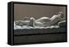 Statue of a sleeping Hermaphrodite, Artist: Unknown-Unknown-Framed Stretched Canvas
