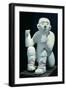 Statue of a Standard Bearer Originating from Chichen Itza-null-Framed Giclee Print