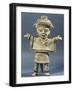 Statue of a Woman with a Poncho and Open Arms-null-Framed Giclee Print