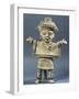 Statue of a Woman with a Poncho and Open Arms-null-Framed Giclee Print