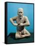 Statue of a Wrestler from Santa Maria Uxpanapan-null-Framed Stretched Canvas