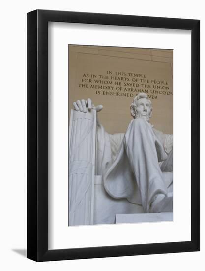 Statue of Abe Lincoln-Hofmeester-Framed Photographic Print