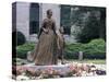Statue of Abigail Adams with Son John Quincy Adams, Outside Adams Family's Church, Quincy, MA-null-Stretched Canvas