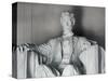 Statue of Abraham Lincoln at the Lincoln Memorial, Washington, D.C., USA-Dennis Flaherty-Stretched Canvas
