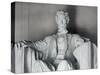 Statue of Abraham Lincoln at the Lincoln Memorial, Washington, D.C., USA-Dennis Flaherty-Stretched Canvas