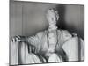 Statue of Abraham Lincoln at the Lincoln Memorial, Washington, D.C., USA-Dennis Flaherty-Mounted Photographic Print