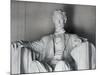 Statue of Abraham Lincoln at the Lincoln Memorial, Washington, D.C., USA-Dennis Flaherty-Mounted Photographic Print