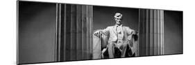 Statue of Abraham Lincoln in a Memorial, Lincoln Memorial, Washington DC, USA-null-Mounted Photographic Print