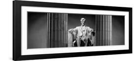 Statue of Abraham Lincoln in a Memorial, Lincoln Memorial, Washington DC, USA-null-Framed Photographic Print