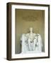 Statue of Abraham Lincoln in the Lincoln Memorial, Washington D.C., USA-Robert Harding-Framed Photographic Print