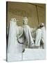 Statue of Abraham Lincoln in the Lincoln Memorial, Washington D.C., USA-Robert Harding-Stretched Canvas