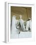 Statue of Abraham Lincoln in the Lincoln Memorial, Washington D.C., USA-Robert Harding-Framed Photographic Print