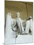 Statue of Abraham Lincoln in the Lincoln Memorial, Washington D.C., USA-Robert Harding-Mounted Photographic Print