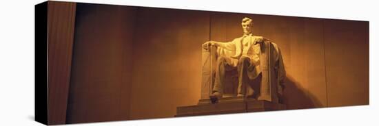 Statue of Abraham Lincoln, Lincoln Memorial, Washington D.C., USA-null-Stretched Canvas
