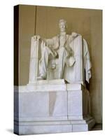 Statue of Abraham Lincoln, Lincoln Memorial, Washington DC, USA-G Richardson-Stretched Canvas