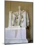 Statue of Abraham Lincoln, Lincoln Memorial, Washington DC, USA-G Richardson-Mounted Photographic Print