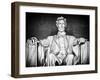 Statue of Abraham Lincoln, Washington D.C, District of Columbia, White Frame, White Frame-Philippe Hugonnard-Framed Photographic Print