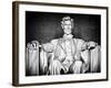 Statue of Abraham Lincoln, Washington D.C, District of Columbia, White Frame, White Frame-Philippe Hugonnard-Framed Photographic Print