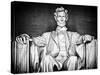 Statue of Abraham Lincoln, Washington D.C, District of Columbia, White Frame, White Frame-Philippe Hugonnard-Stretched Canvas