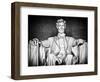 Statue of Abraham Lincoln, Washington D.C, District of Columbia, White Frame, White Frame-Philippe Hugonnard-Framed Photographic Print