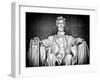 Statue of Abraham Lincoln, Washington D.C, District of Columbia, White Frame, White Frame-Philippe Hugonnard-Framed Art Print