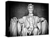 Statue of Abraham Lincoln, Washington D.C, District of Columbia, White Frame, White Frame-Philippe Hugonnard-Stretched Canvas