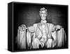 Statue of Abraham Lincoln, Washington D.C, District of Columbia, White Frame, White Frame-Philippe Hugonnard-Framed Stretched Canvas