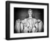 Statue of Abraham Lincoln, Washington D.C, District of Columbia, White Frame, White Frame-Philippe Hugonnard-Framed Art Print