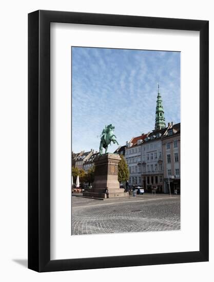 Statue of Absalon. Denmark's First Christian Bishop. Copenhagen Center. Denmark-Tom Norring-Framed Photographic Print