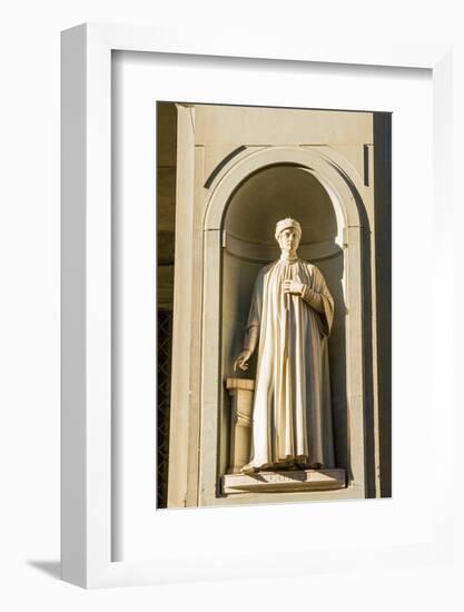 Statue of Accorso, Uffizi, Florence (Firenze), UNESCO World Heritage Site, Tuscany, Italy, Europe-Nico Tondini-Framed Photographic Print