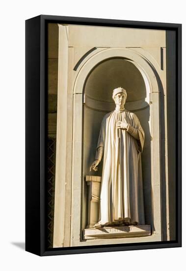 Statue of Accorso, Uffizi, Florence (Firenze), UNESCO World Heritage Site, Tuscany, Italy, Europe-Nico Tondini-Framed Stretched Canvas