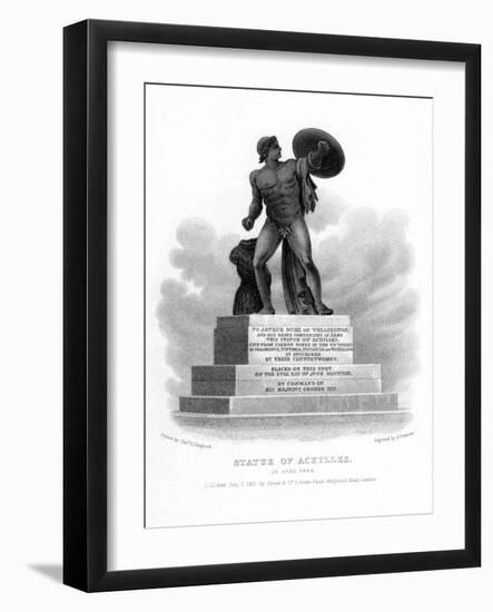 Statue of Achilles, Hyde Park, London, 1827-S Freeman-Framed Giclee Print