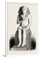 Statue of Amenophis IV, Ehuenaten, Egypt, 1879-null-Framed Giclee Print