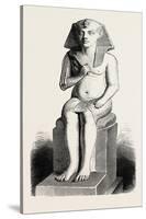 Statue of Amenophis IV, Ehuenaten, Egypt, 1879-null-Stretched Canvas