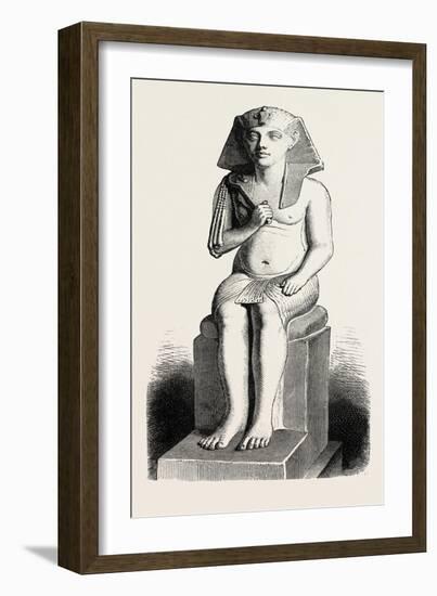 Statue of Amenophis IV, Ehuenaten, Egypt, 1879-null-Framed Giclee Print