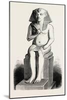 Statue of Amenophis IV, Ehuenaten, Egypt, 1879-null-Mounted Giclee Print