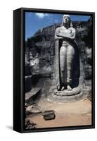 Statue of Ananda-null-Framed Stretched Canvas