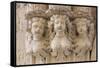 Statue of Angels Outside a Church in the Baroque City of Lecce, Puglia, Italy, Europe-Martin-Framed Stretched Canvas