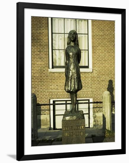 Statue of Anne Frank, Amsterdam-Christopher Rennie-Framed Photographic Print