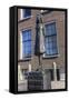 Statue of Anne Frank Outside Westerkerk, Near Her House, Amsterdam, Netherlands, Europe-Amanda Hall-Framed Stretched Canvas
