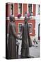 Statue of Anyos Jedlik and Gergely Czuczor in Szechenyi Square-Ian Trower-Stretched Canvas