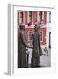 Statue of Anyos Jedlik and Gergely Czuczor in Szechenyi Square-Ian Trower-Framed Photographic Print