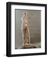 Statue of Aphrodite Type Capua, 2nd Century, White Marble, Full Relief-null-Framed Premium Photographic Print