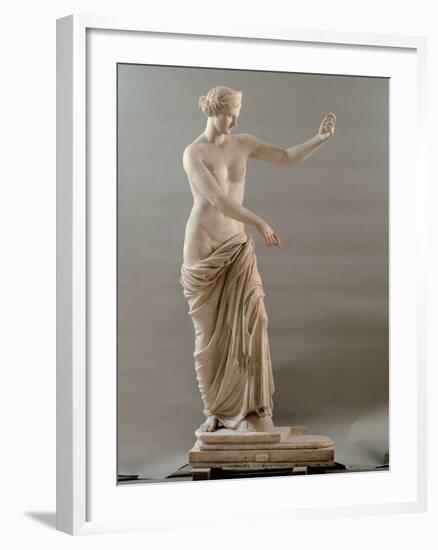 Statue of Aphrodite Type Capua, 2nd Century, White Marble, Full Relief-null-Framed Photographic Print