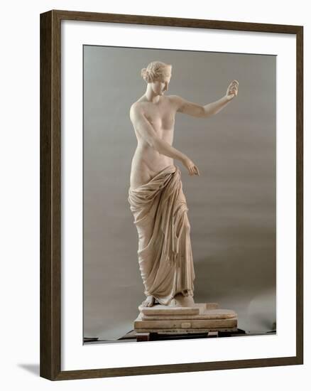 Statue of Aphrodite Type Capua, 2nd Century, White Marble, Full Relief-null-Framed Photographic Print