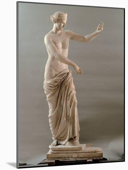 Statue of Aphrodite Type Capua, 2nd Century, White Marble, Full Relief-null-Mounted Photographic Print