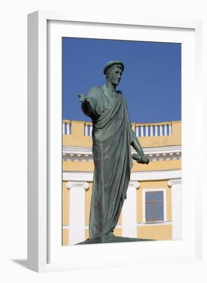 Statue of Armand-Emmanuel Du Plessis-null-Framed Photographic Print