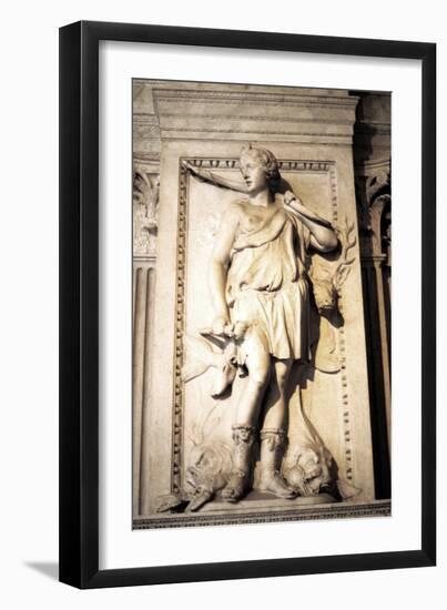 Statue of Artemis, Greek Goddess of Hunting-null-Framed Photographic Print