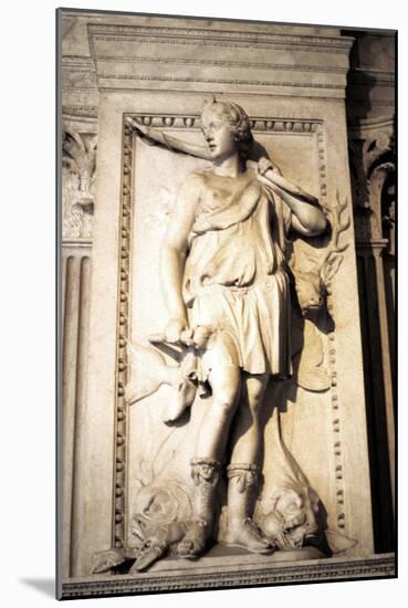 Statue of Artemis, Greek Goddess of Hunting-null-Mounted Photographic Print